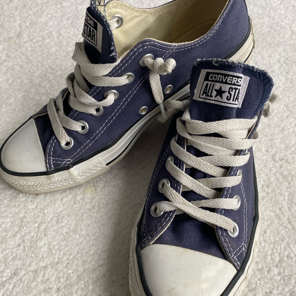 Blue canvas Converse